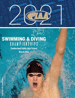 2021 Swimming and Diving Championships Program