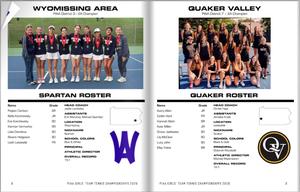 2026 Girls Team Tennis Championships Program